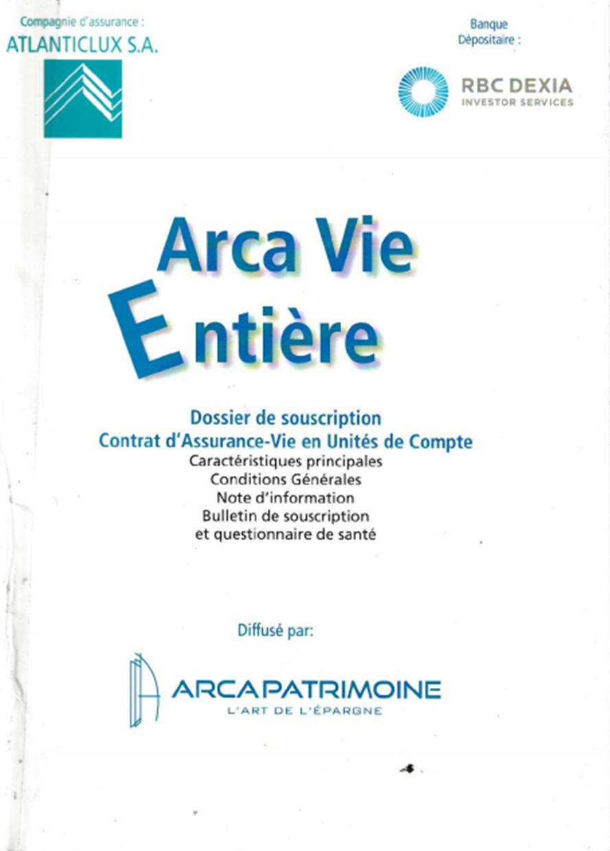 Contrat d'assurance vie n°3